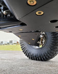 Polaris RZR Pro R 4-seat Full Skids by Trail Armor Wheel Close up Bottom view