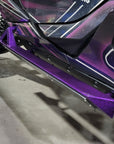 Purple Can-Am Maverick R 2-Seat Rock Slider Steps Close up