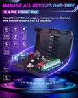 12-Gang Switch Panel With RGB And Remote Control Bluetooth App by GG Lighting