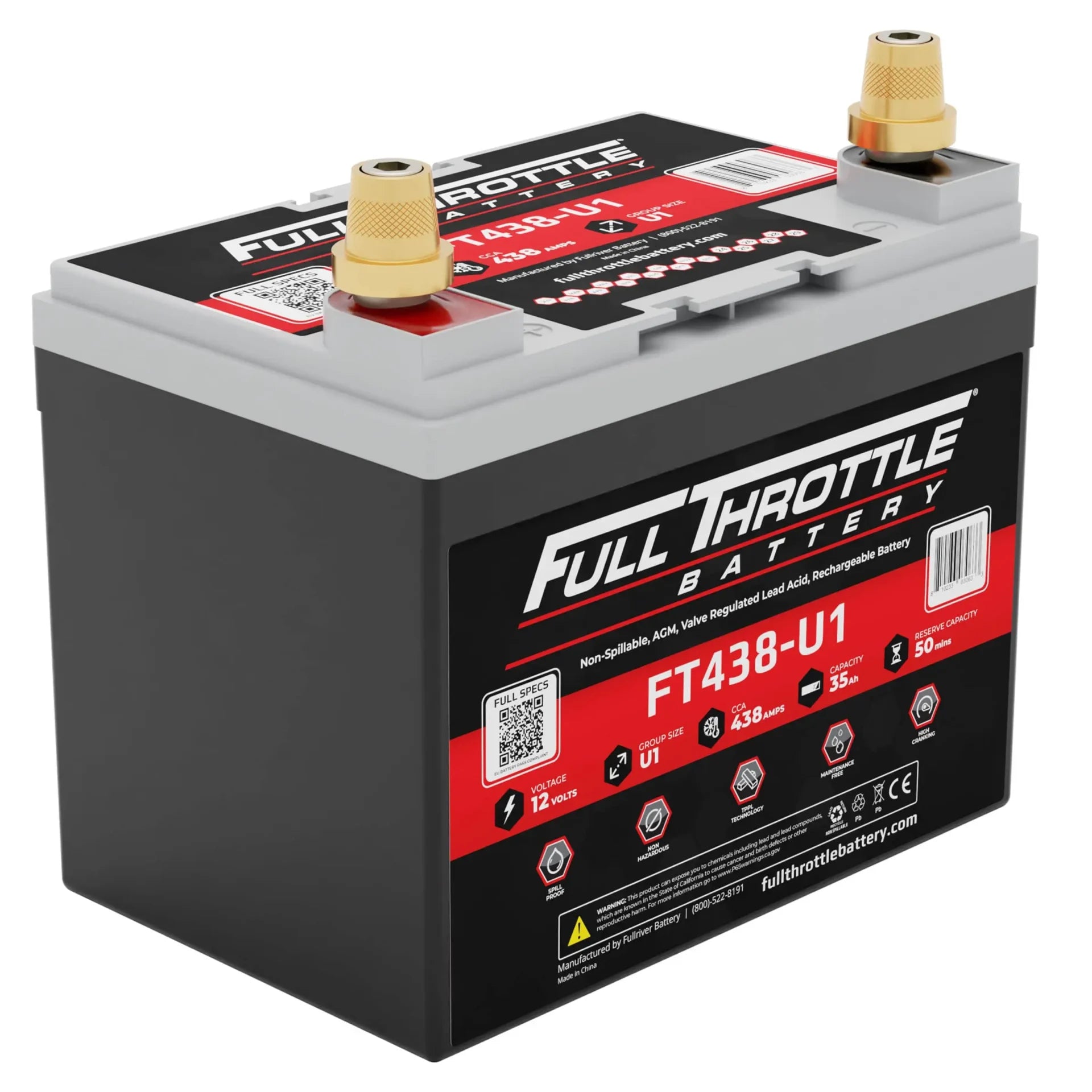 Full Throttle Battery FT438-U1 (Yamaha YXZ)