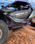 Full car view Purple Can-Am Maverick R 2-Seat Rock Slider Steps