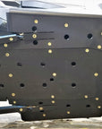 Polaris RZR Pro XP 2-seat Full Skids by Trail Armor Bottom view with the car on its side