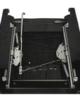 Top view of PRP seat slider and mount kit for Can-Am, showing metal rails, springs and adjustment lever
