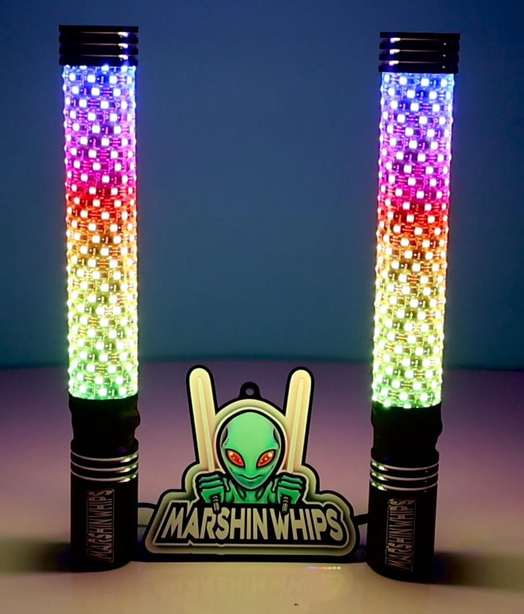 Mini Moe Lighted Whip SET - RGBW Lighting 2FT SET Mini Moe Lighted Whip SET - RGBW Lighting 2FT SET