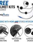 Rugged Radios RMAX Communication Kit with Rocker Switch Bluetooth and Radio