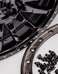 V06 Brushed Gunmetal UTV Beadlock - Valor Offroad