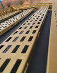 Close-up of FASTLAB UTV laser-cut brackets for Can-Am X3 roof rack