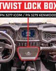 PCI Race Radios Polaris RZR Twist-lock Open Box Replacement Radio and Intercom Bracket