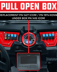 PCI Race Radios Polaris RZR Under Pull-open Box ICOM Radio and Intercom Bracket