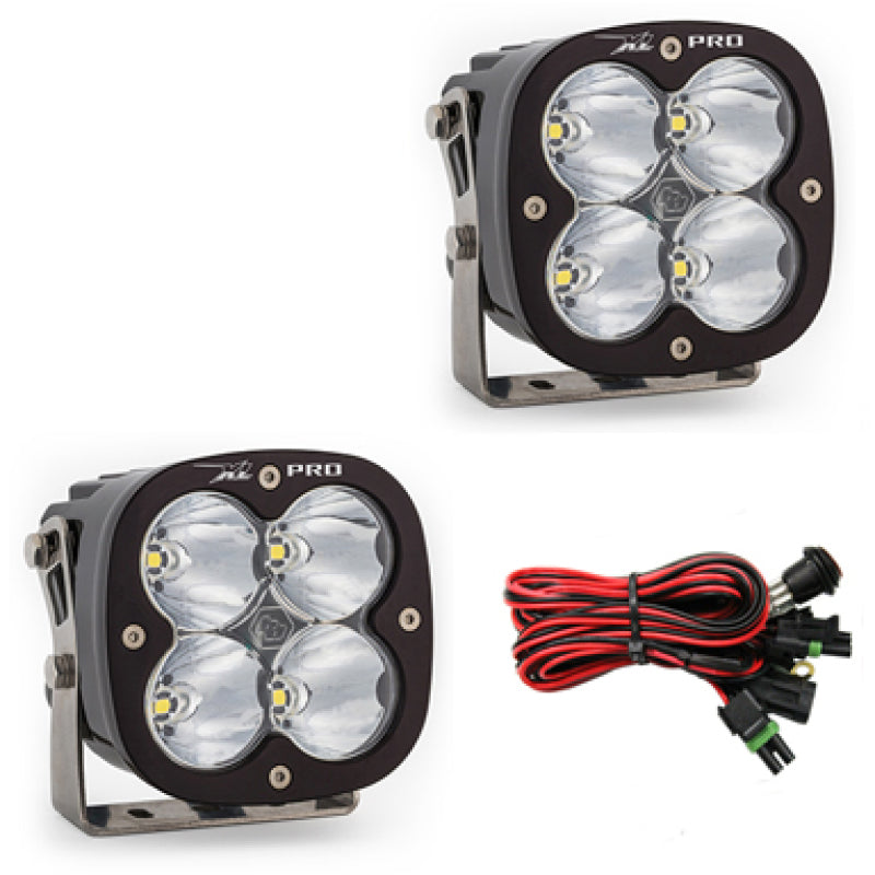 Baja Designs XL Pro Series LED Light Pods Spot Pattern Pair with Harness