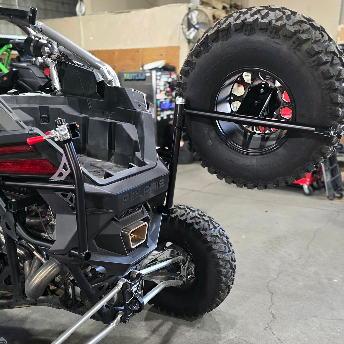 Polaris RZR Pro R Swing out Spare Tire Carrier by Fastlab