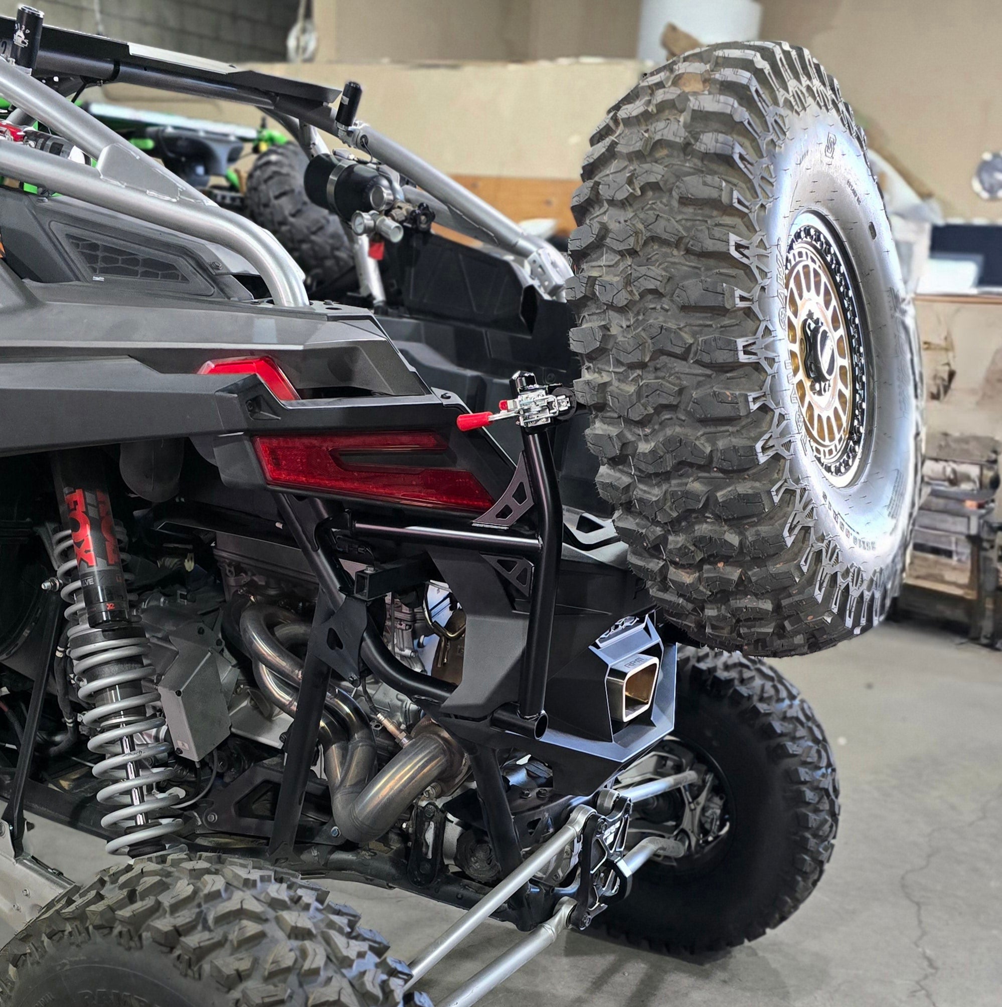 Polaris RZR Pro R Swing out Spare Tire Carrier by Fastlab