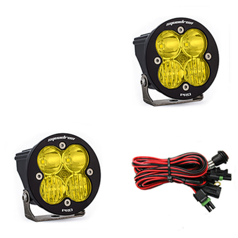 Baja Designs Squadron R Pro LED Light Pods Driving/Combo Pair  - Amber