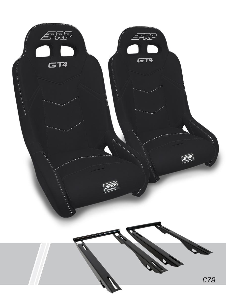 PRP GT4 Suspension Seats Kit for Polaris RZR PRO XP, PRO R, Turbo R