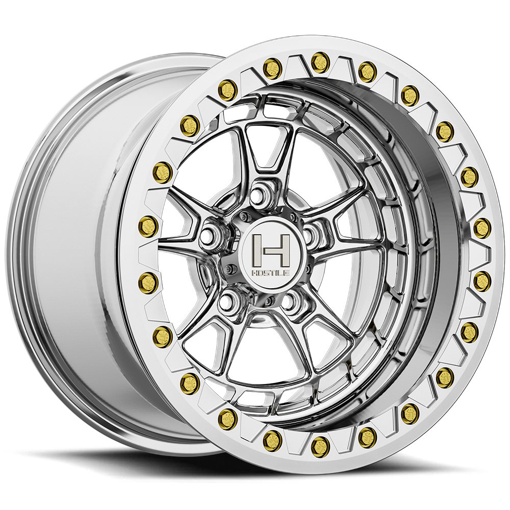 Hostile Rival 5 Lug Beadlock Polished