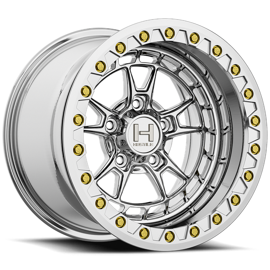 Hostile Rival 5 Lug Beadlock Polished