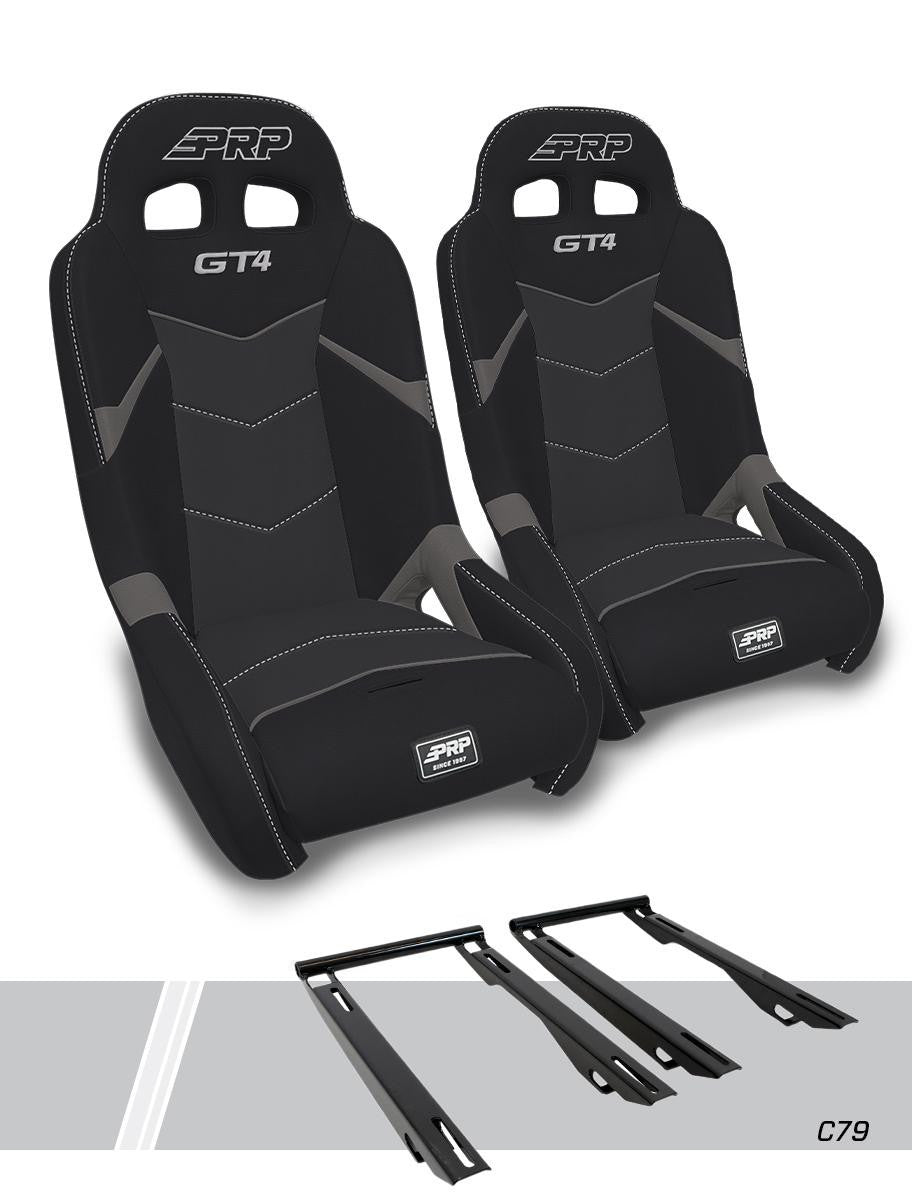 PRP GT4 Suspension Seats Kit for Polaris RZR PRO XP, PRO R, Turbo R