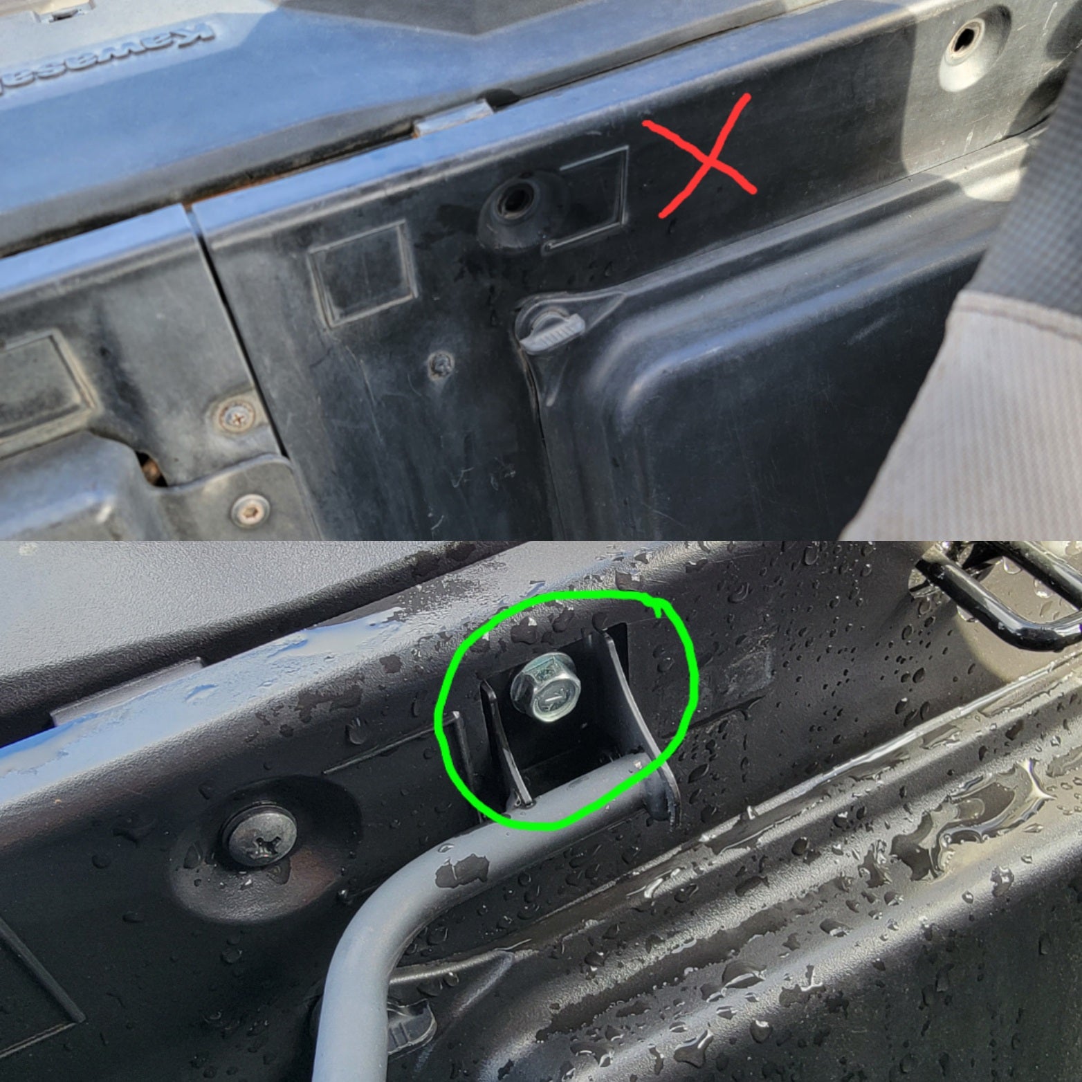 Kawasaki KRX 1000: Shoulder Harness Mounting Kit