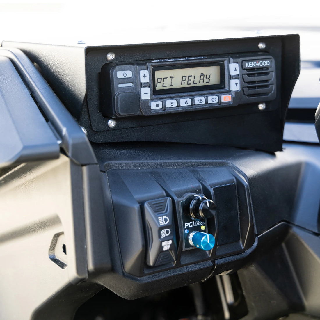 PCI Can Am Maverick R Radio and Intercom Package Dash Mount