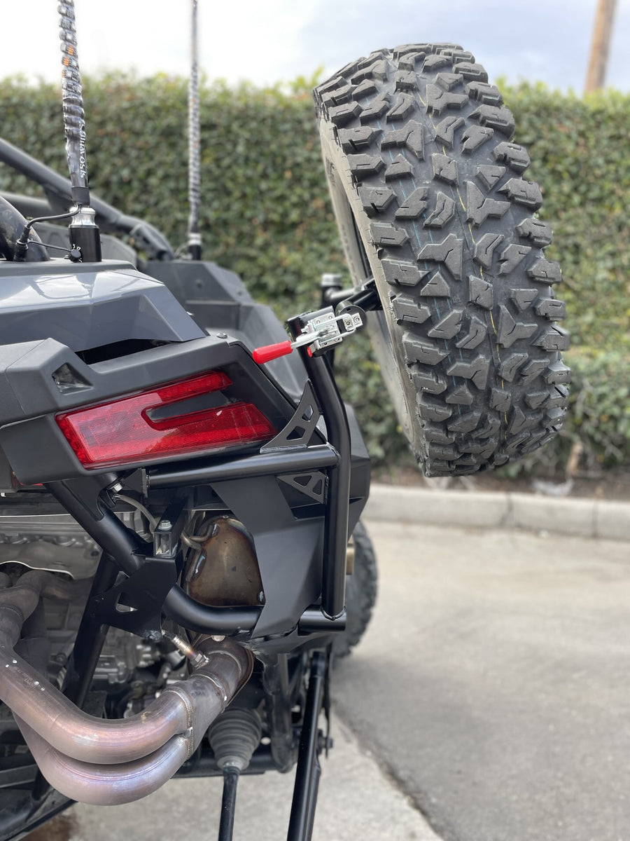 Polaris RZR Pro R Swing out Spare Tire Carrier by Fastlab