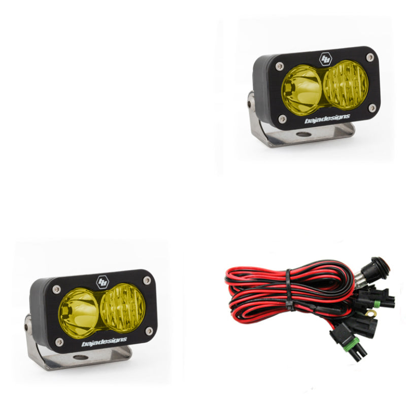 Baja Designs S2 Sport LED Light Pods - Pair with harness