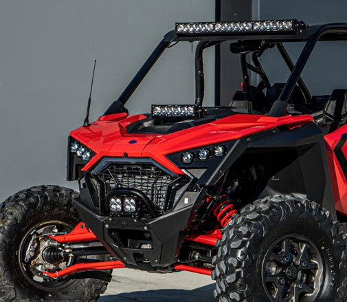 Baja Designs Polaris RZR 2020+ Pro XP / 2024+ Turbo R Hood Light Mount Kit 10in OnX6+