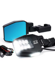 Off Road Side Mirror Pair With Sidewinder LED Pod Lights