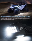 Off Road Side Mirror Pair With Sidewinder LED Pod Lights