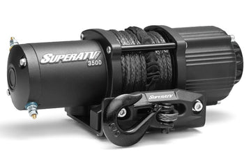 SuperATV 3500LB Winch with Remote & Synthetic Rope