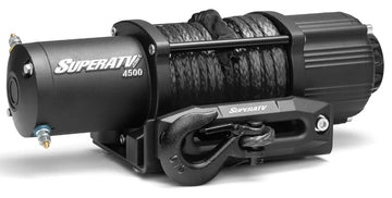 SuperATV 4500LB Winch with Remote & Synthetic Rope