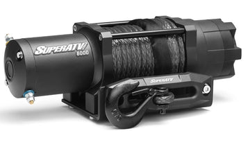 SuperATV 6000LB Winch with Remote & Synthetic Rope