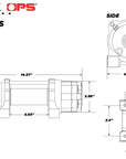 SuperATV 6000LB Winch with Remote & Synthetic Rope