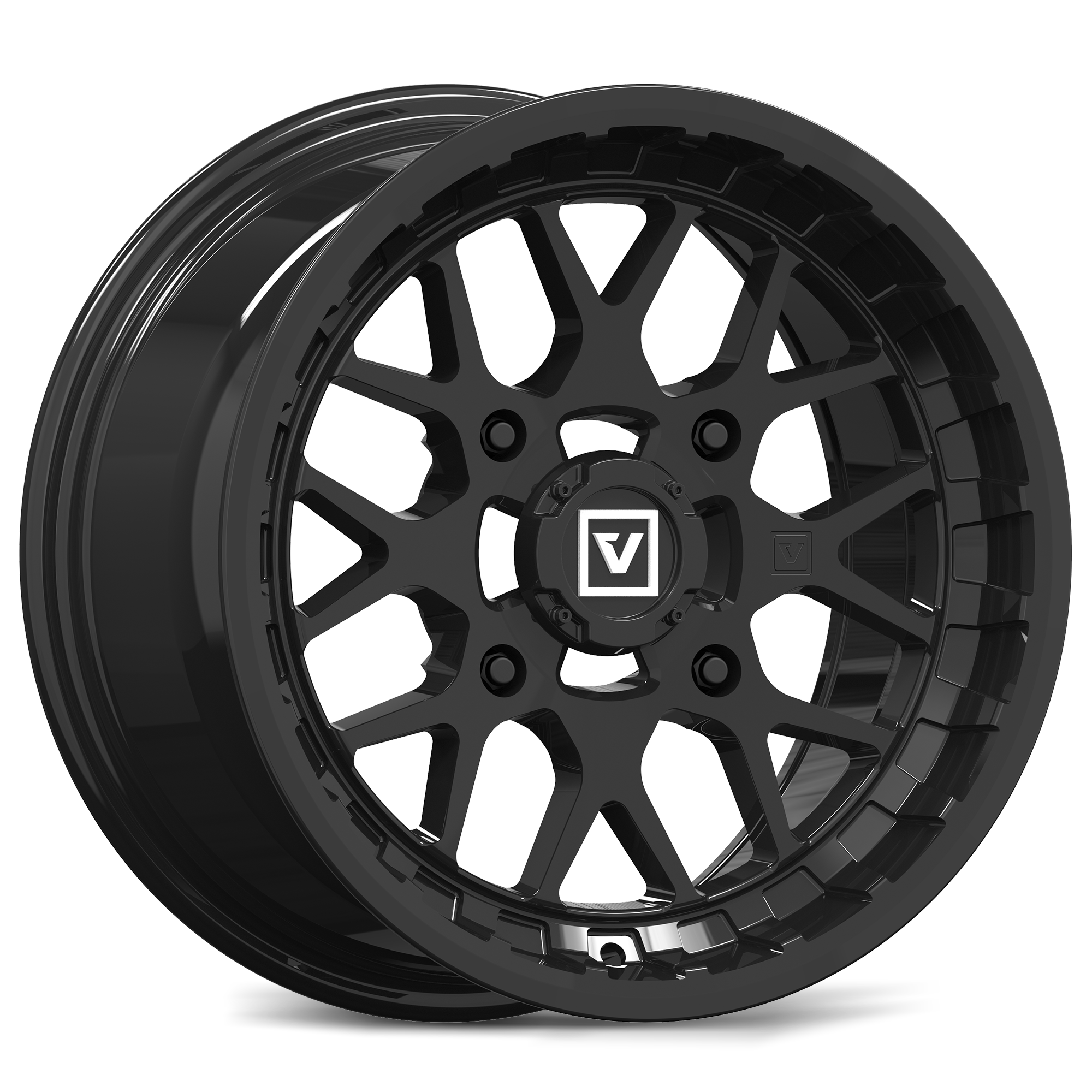 V03 UTV Wheel - Valor Wheels Gloss Black Lightweight UTV Wheel