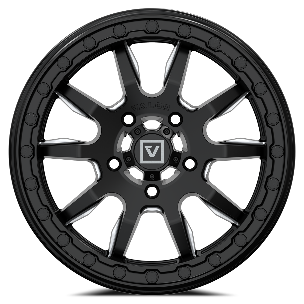 V15 Satin Black UTV Wheel - Valor Offroad