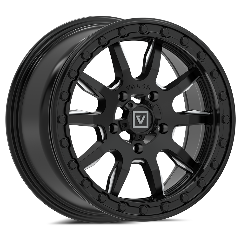 V15 Satin Black UTV Wheel - Valor Offroad