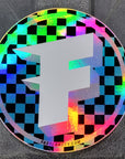 FastLab 5" Circle Holo Checkers Decal