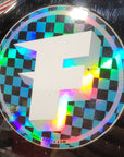 FastLab 5" Circle Holo Checkers Decal