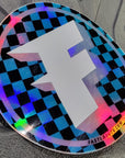 FastLab 5" Circle Holo Checkers Decal