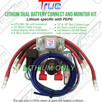 TrueAm UTV Lithium Dual Battery Connection and Monitor Kit