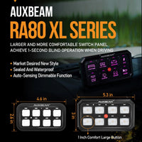 RA80 XL - Large 8 Gang RGB Switch Panel by Auxbeam