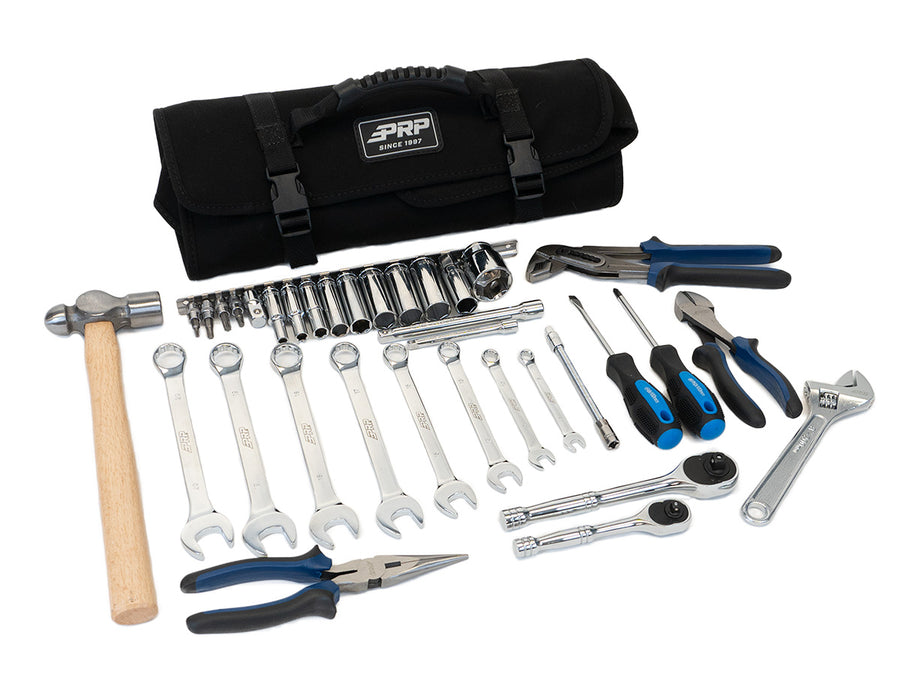 PRP Can-Am Roll-Up Tool Bag with 35pc Tool Kit