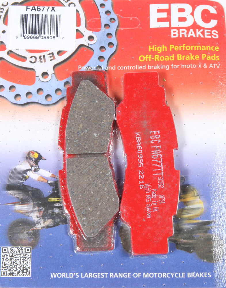 EBC Brake Pad Set | Yamaha YXZ 1000 red