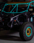 LSK Can-Am X3 Radius Roll Cage Kit on car Turquoise