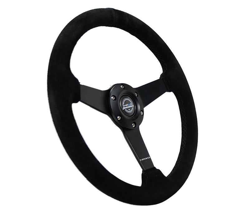NRG Innovations 350MM Flat Steering Wheel Suede