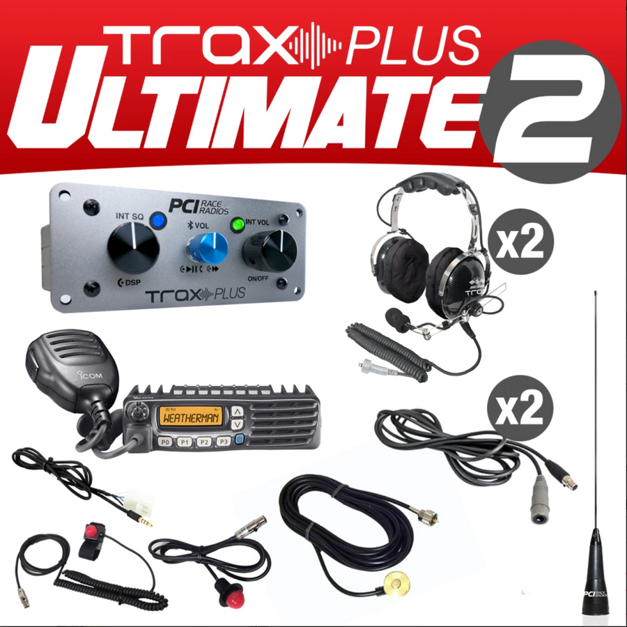 PCI Race Radios TRAX Plus Ultimate 2 Intercom Packages