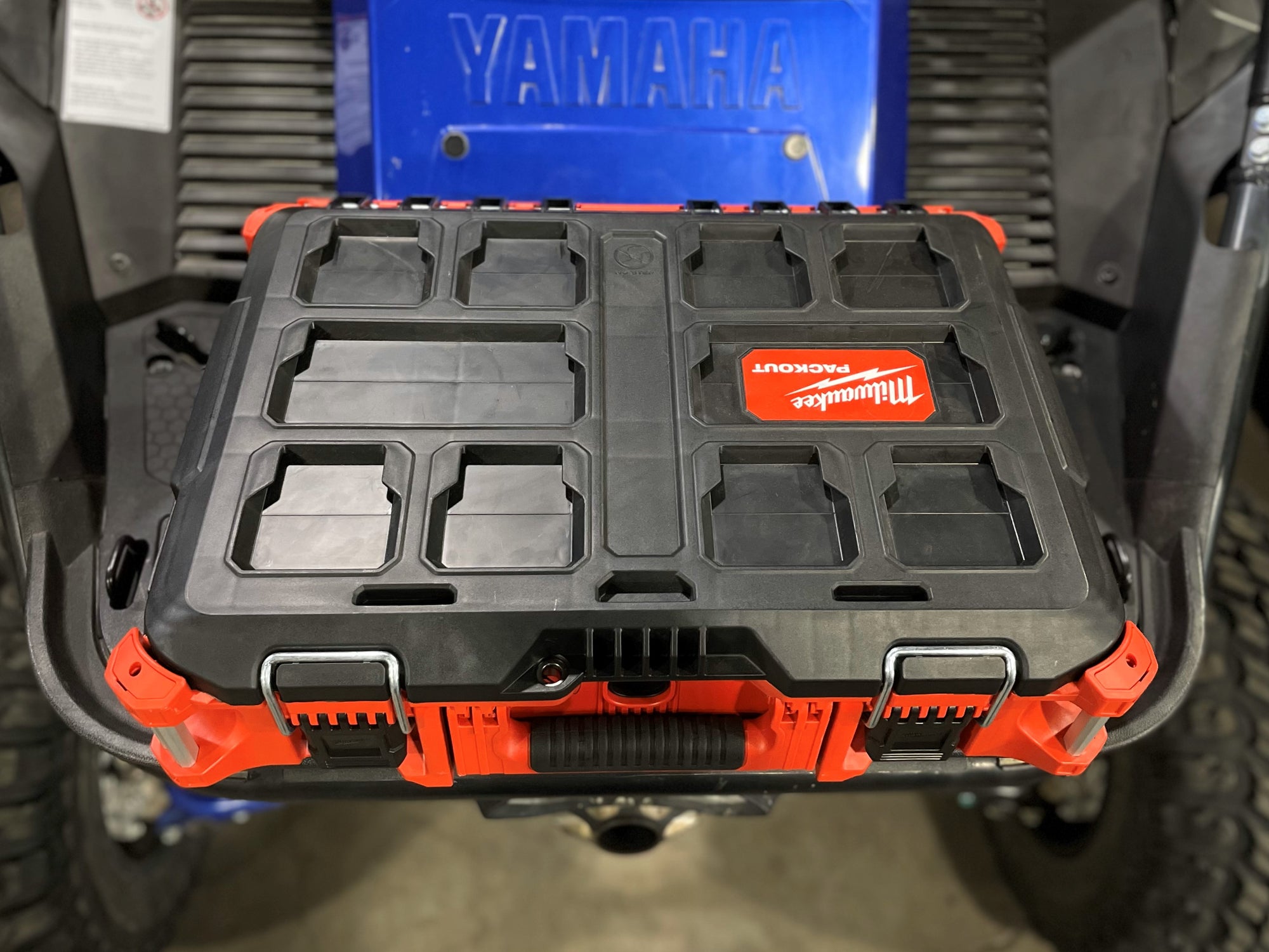 Yamaha YXZ Bed Milwaukee Packout Mount, Double by Fastlab double center with box