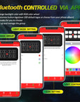 8 Gang RGB Switch Panel with APP AR-800 by Auxbeam