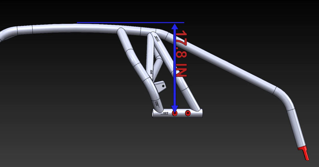 LSK RZR Turbo R 2-Seat Radius Cage Kit