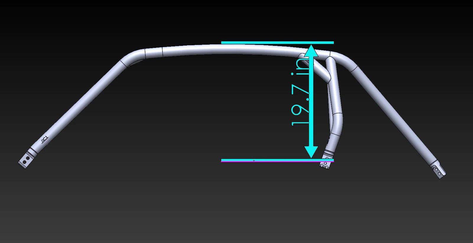 Polaris RZR XP1000 / Turbo 2-Seat Radius Roll Cage