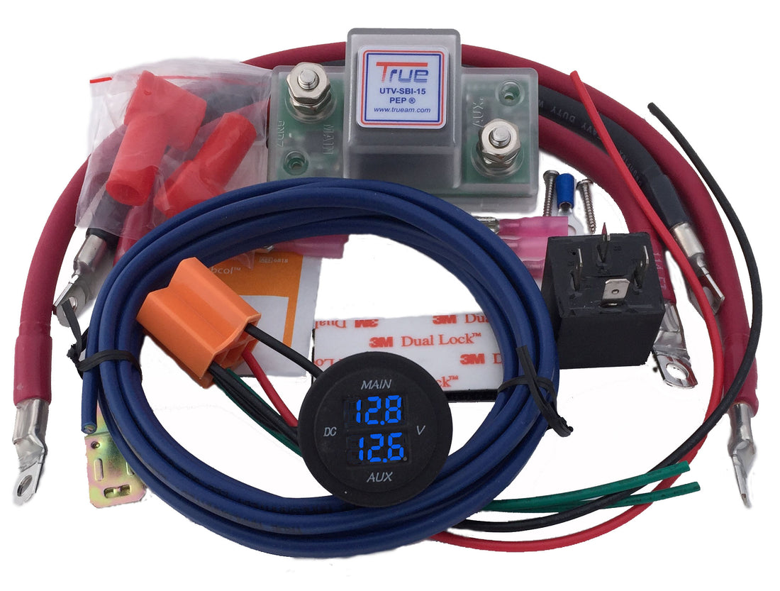 TrueAm UTV Dual Battery Connection and Monitor Kit